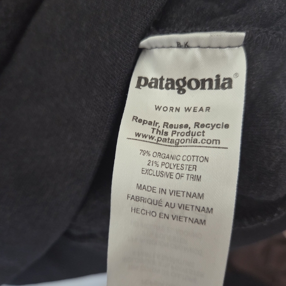 PATAGONIA Cotton Quilt Snap T Pullover Sweatshirt - Navy Blue - Women’s Medium - Picture 8 of 8